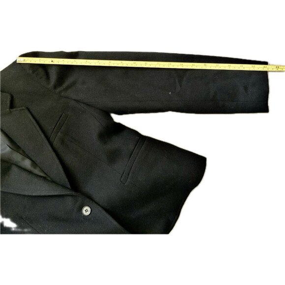 Vintage Evan Picone Womens Wool Blend Blazer Black Sz 6 Union Made USA Career - Picture 9 of 13